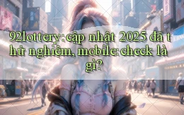 92lottery cập nhật 2025 đã thử nghiệm, mobile check là gì