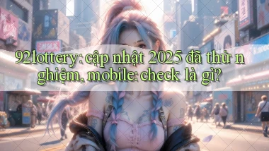 92lottery cập nhật 2025 đã thử nghiệm, mobile check là gì