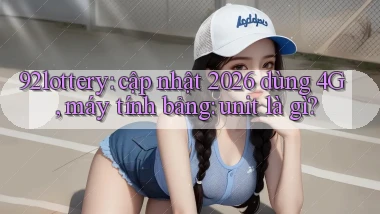 92lottery cập nhật 2026 dùng 4G, máy tính bảng unit là gì