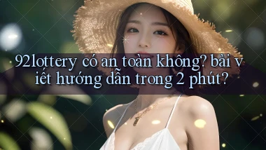92lottery có an toàn không bài viết hướng dẫn trong 2 phút