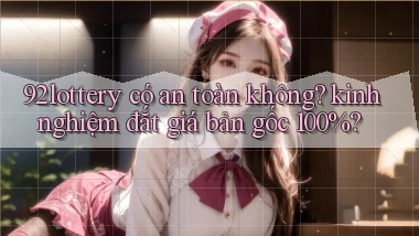 92lottery có an toàn không kinh nghiệm đắt giá bản gốc 100%