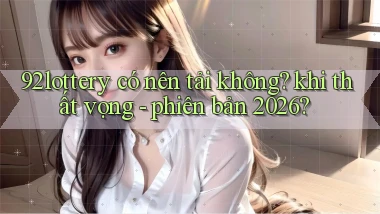 92lottery có nên tải không khi thất vọng   phiên bản 2026