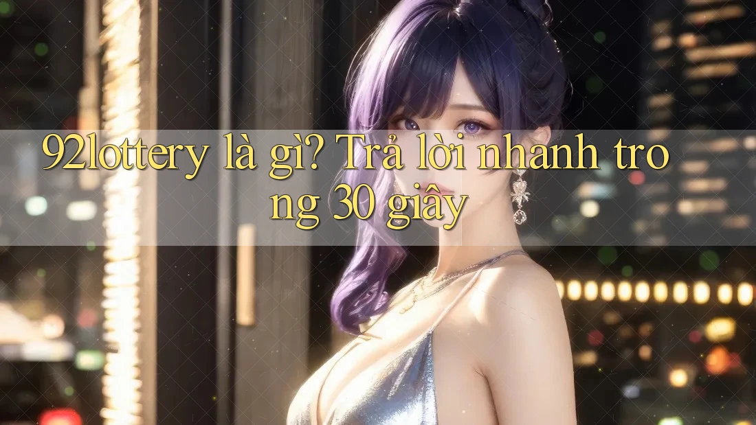 92lottery là gì? Trả lời nhanh trong 30 giây