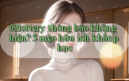 92lottery thông báo không hiện 5 mẹo hữu ích khắc phục