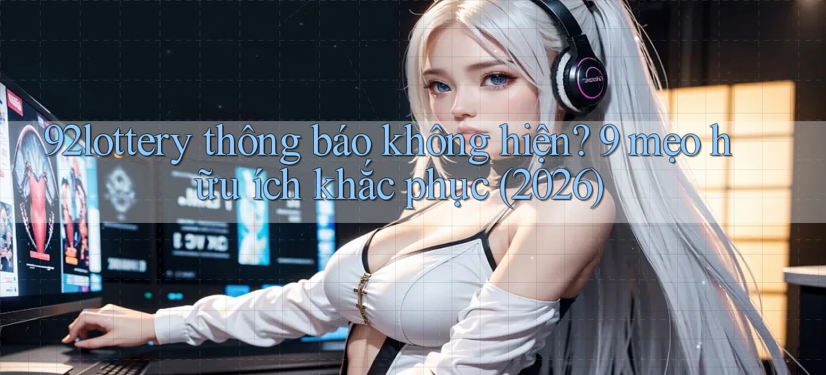 92lottery thông báo không hiện 9 mẹo hữu ích khắc phục (2026)