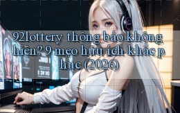 92lottery thông báo không hiện 9 mẹo hữu ích khắc phục (2026)