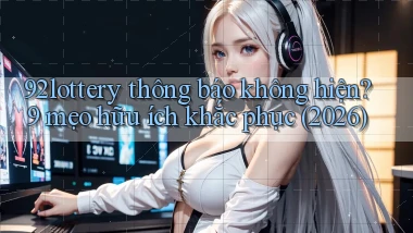 92lottery thông báo không hiện 9 mẹo hữu ích khắc phục (2026)