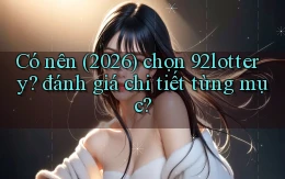 Có nên (2026) chọn 92lottery đánh giá chi tiết từng mục