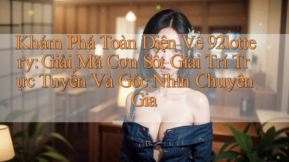 Khám Phá Toàn Diện Về 92lottery: Giải Mã Cơn Sốt Giải Trí Trực Tuyến Và Góc Nhìn Chuyên Gia Khám Phá Toàn Diện Về 92lottery: Giải Mã Cơn Sốt Giải Trí Trực Tuyến Và Góc Nhìn Chuyên Gia