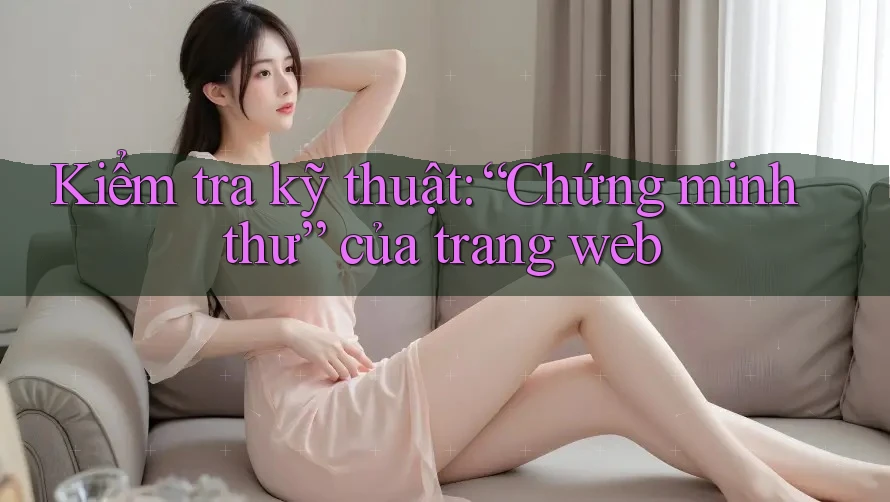 Kiểm tra kỹ thuật: “Chứng minh thư” của trang web Kiểm tra kỹ thuật: “Chứng minh thư” của trang web
