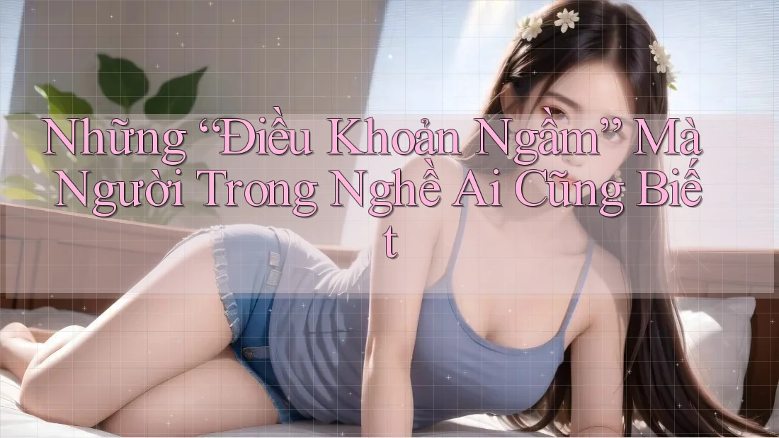 Những “Điều Khoản Ngầm” Mà Người Trong Nghề Ai Cũng Biết