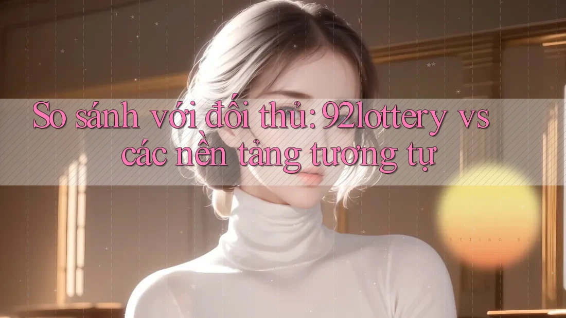 So sánh với đối thủ: 92lottery vs các nền tảng tương tự So sánh với đối thủ: 92lottery vs các nền tảng tương tự