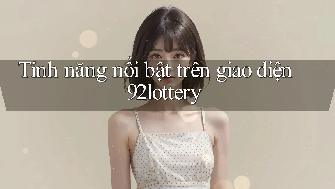 Tính năng nổi bật trên giao diện 92lottery
