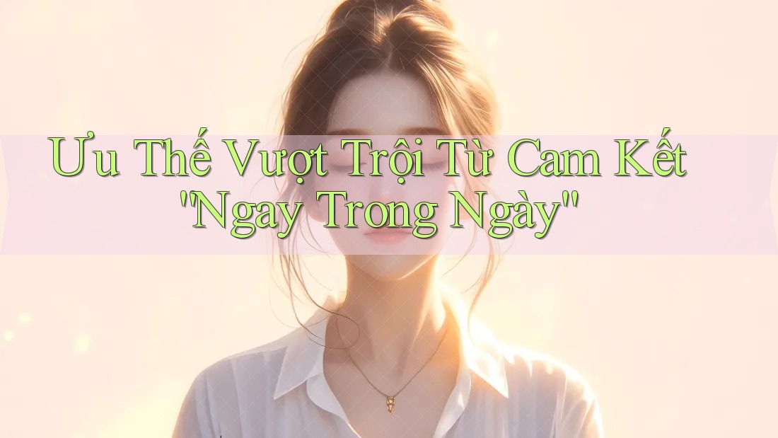 Ưu Thế Vượt Trội Từ Cam Kết “Ngay Trong Ngày” Ưu Thế Vượt Trội Từ Cam Kết “Ngay Trong Ngày”