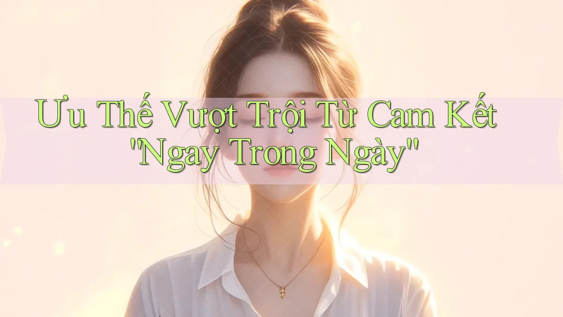 Ưu Thế Vượt Trội Từ Cam Kết “Ngay Trong Ngày” Ưu Thế Vượt Trội Từ Cam Kết “Ngay Trong Ngày”
