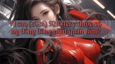Vì sao (2026) 92lottery được cộng đồng đông nhất quan tâm