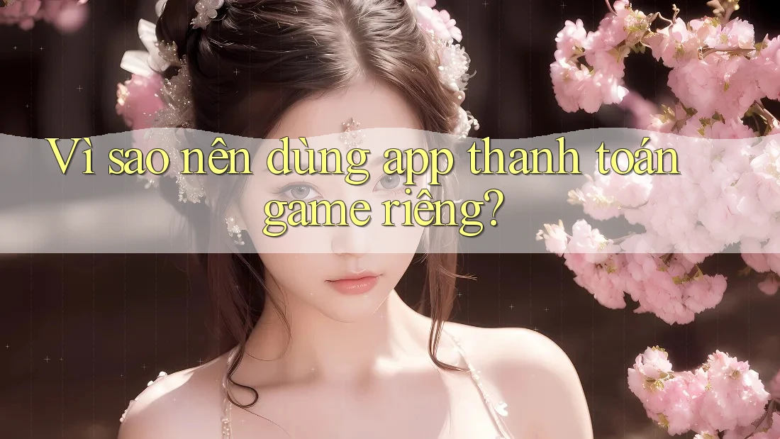 Vì sao nên dùng app thanh toán game riêng?